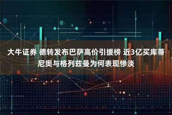 大牛证券 德转发布巴萨高价引援榜 近3亿买库蒂尼奥与格列兹曼为何表现惨淡